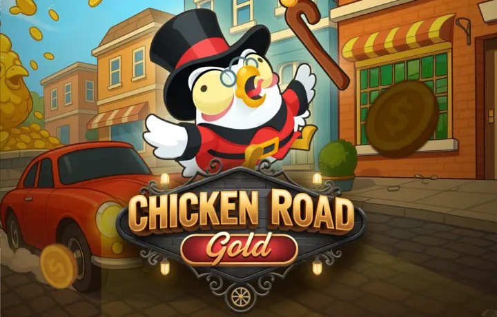 Chicken Road Gold casino game by InOut – featured logo at Great Slots Casino