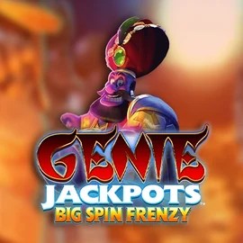 Genie Jackpots: Big Spin Frenzy slot logo by Blueprint Gaming at Great Slots Casino