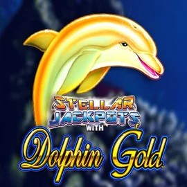 Official Jackpots logo: Dolphin Gold with Stellar Jackpots by Lightning Box Game at Great Slots Casino